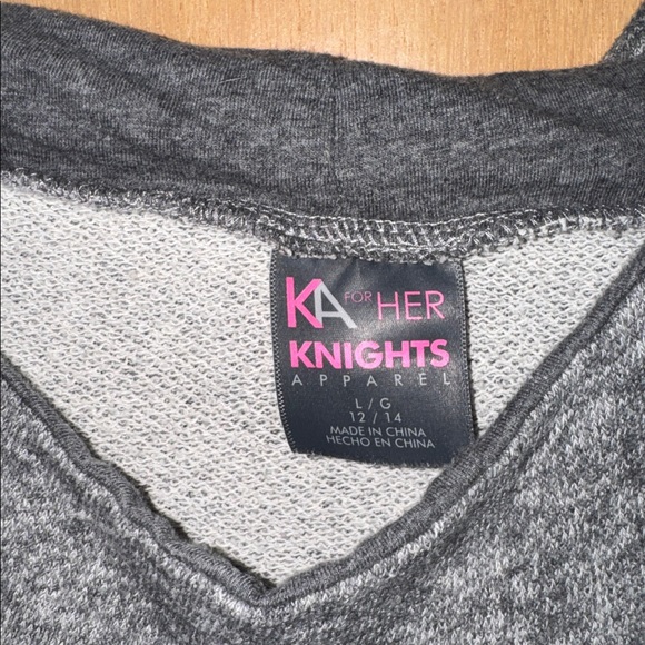 Knights Apparel Charcoal Florida Gators Hooded Sweatshirt. Button Detail Large - Picture 5 of 6